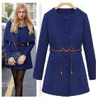 New 2014 Autumn and winter elegant piece set woolen outerwear the disassemblability cape wool coat medium-long outerwear female