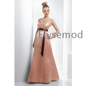 Sweetheart Neckline Bodice A-Line Skirt Raspberry Floor Length Bridesmaid Dress