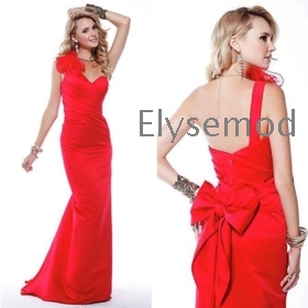 2012 Stil ElyseDress stil šifon haljine plus size večer fantastične Red maturalne haljine