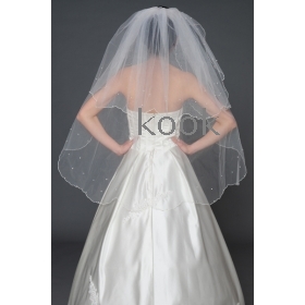 free shipping Wholesale -to-measure hot sell beautiful wear accessories Cathedral Length Veils Single-layer  veil   ge49