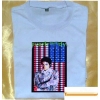 Michael  EL T-shirt,EL Sound Activated T-shirt,EL Equalizer T-shirt,EL T-Qualizer Shirt,EL Flash T-shirt R-5
