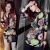 Free shipping women tops and blouses 2013 new Fashion european style flower chiffon shirt blouse (with belt) shirts 9101