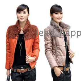 Libero 2011 donne nuove di trasporto di autunno inverno elegante casuale breve cotone 518B -613 cappotti giacca abiti gonna