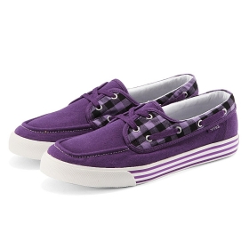 VANCL Armando Canvas  Shoes (Men) Purple SKU:169999