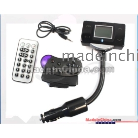 Bluetooth Car Kit MP3-afspiller FM Transmitter modulator Fjernbetjening USB / SD / MMC Support 609c
