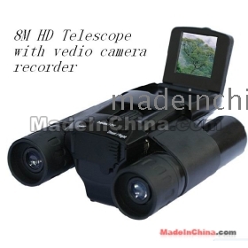 Barska Ah11410 Binocular 8x32 W / 8MP Digital Camera NUEVO !Zoom digital Hasta 32x , 8.0 megapíxeles , 1,5 "pantalla telescopio SD SLOT