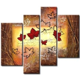 2012Wholesale -Handmade Huge Modern Flowers Wall deco Oil Painting on canvas handpainted tree Y