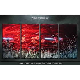 2012 Wholesale -Metal Wall Art Modern Abstract Painting Sculpture Indoor Outdoor Decor By Zenart