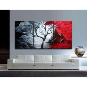 wholesale -Framed MODERN ABSTRACT CANVAS ART OIL PAINTING 