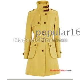 Free shipping,2011 qiu dong outfit new women's clothing show thin overcoat woollen thick woollen coat NeZi han coat /AT017