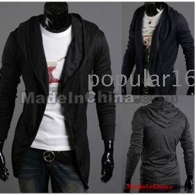 Wholesale - 2012 Hitz Men Slim Hooded long-sleeved T-shirt Slim men's long-sleeved Korean