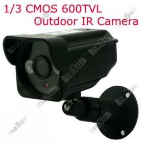 CCTV 1/3 CMOS 600TVL 2 Array IR Leds 6mm lens Outdoor Waterproof Security IR Camera