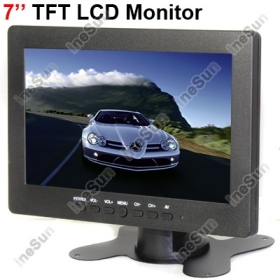 7-дюймовый TFT ЖК-монитор 16:9 3 CH видеовход камеры автомобиля View Monitor