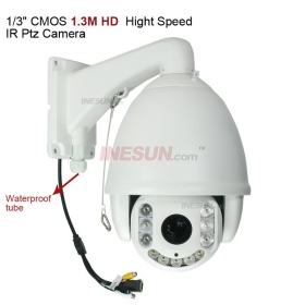 7 inch 1/3 CMOS 1.3 Megapixel HD 18x optical zoom IR 150M Network IP PTZ High-speed Dome camera 