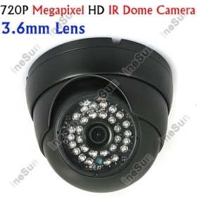 Home CCTV 1.3 Megapixel HD 3.6mm lens 30  Leds Network IP IR Dome Camera Support POE