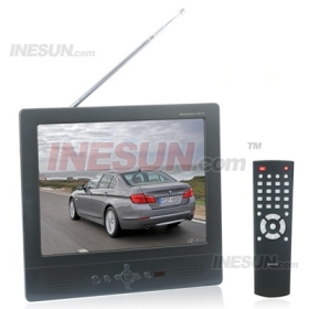 Portable 8 Inch Car Multimedia TFT Color LCD Monitor Analog TV Support