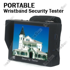 Wristband 3.5 LCD Monitor Security CCTV Camera Test Tester w/DC12V Output