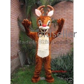 High quality reindeer  Mascot Costume Adult Size Fancy Party Performance Dress