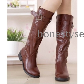 Brand new boot girl's boots shoe cuban heel boots Knight boots women's Snow Winter Boots size europe 35-39  free shipping p6203