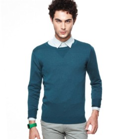 VANCL Paul Modal Sweater Knit (homens) Lago Verde SKU: 638407