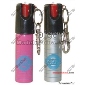 5pcs/lot portachiavi autodifesa 20ml dello spray al pepe iniettori gas lacrimogeni libero