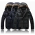 Ingyenes szállítás - 2010 Új Érkezés Vogue Jacket / divat Férfi kabát / meleg vastagabb fényes anyagból pamut kabátot> 01dfg