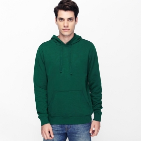 VANCL Paolo Plain Pullover Hoodie (Men) Dark Green SKU:180515