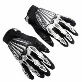 Scoyco Boy's Men's Leather Gantlet Motorcycle Biker Racer Gloves One Adult Size A008