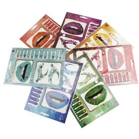 Free shipping 50sets/lot*2013 Christmas tattoo sticker Lip sticker/nail sticker/eye sticker/Makeup for Christmas tattoos set can mix colours