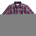 VANCL Jerry -Collar Short sleeve Shirt (Men) Red/Black SKU:195774