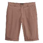 VANCL Larry Solid Cotton Shorts (Men) Brown SKU:193145
