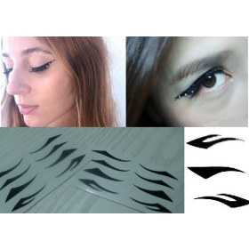 100 set  Eye liner Sticker Shadow Sticker Smoky Eyes Sticker/eyebrows stickers CPAM Temporary Tattoos