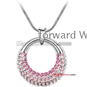 Gratis forsendelse fabrikken engros splinterny Smykker Fashion Crystal halskæde v1