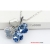 Kostenloser Versand neue Schmuck Kristall Halskette Four Leaf Clover Halskette / B