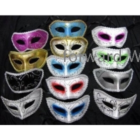  Free shipping !plastic halloween man costume mask masquerade fac facial eye masks party Venice 100pcs/lot