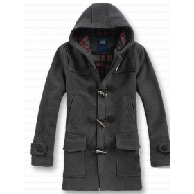 Nuova moda uomo cappotto di lana abbigliamento invernale giacca a vento libero NJ all'aperto cappuccio cappotto abbigliamento trincea degli uomini cappotto