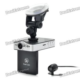 DM-600 Separate 5.0MP Wide Angle Lens Car DVR Video Recorder w/ 2-LED Night Vision / HDMI (2.4" LCD) SKU:130276