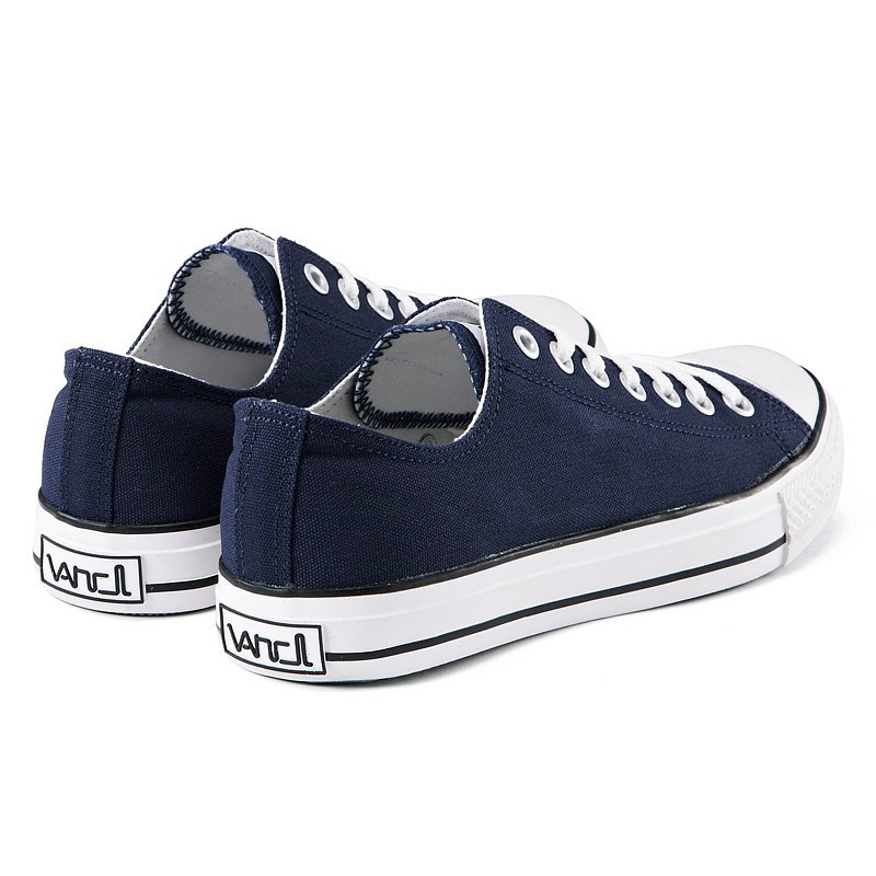 Vancl Classic Low Toe Cap Canvas Shoes Men Navy Vente En Gros Vancl