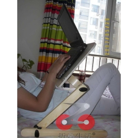 Free shipping,1 pcs/lot mini lovely wooden laptop desk  bed computer ,