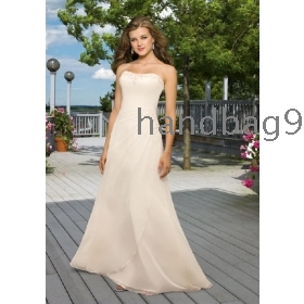 Perfect! Sexy!strapless Empire wedding dress /evening dress/prom dress/ party dress/cocktail dress/ dress 122