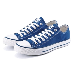 VANCL Classic Low lábujjvédŒvel vászon cipő (férfiak) Blue SKU: 178409