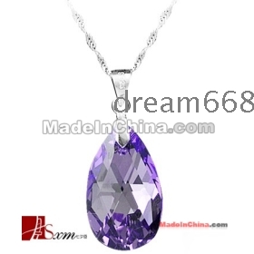 Free Shipping new lady Austria import crystal necklace 2011 new birthday gift 