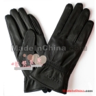 Free shipping Hong Kong woodpecker sheep leather gloves leather gloves thick press grain women's new winter 