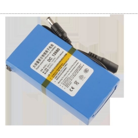 Nieuwe 6800mAh 12V DC Li - ion oplaadbare batterij Pack Blue 162g + AC-oplader voor fiets lamp etc gratis verzending