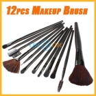 12pcs Professional Makeup Brush Cosmetic Brushes Set With Case