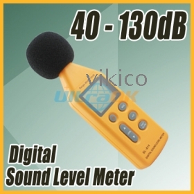 Digital Sound zajszintmérő detektor Decibel Nyomás Logger 2-szintű 205g sárga új ingyenes szállítás