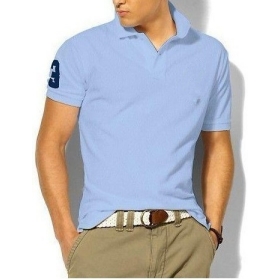 2013 New Mens T Shirt Ralpa  Short Sleeve T Shirt slim fit ,cotton,18colors ,4size,drop shipping M1401