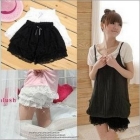 Lace Cake divided skirt with Ribbon bow Free Shipping 3038
