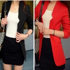 ZALA CHIC LONG SLEEVE SLIM FIT BLAZER JACKET TWO Color Top Quality Free Shipping W4089