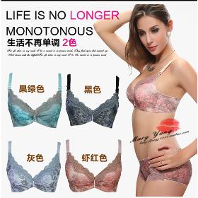 Free shipping Chinese style underwear adjustment gather bra W5038